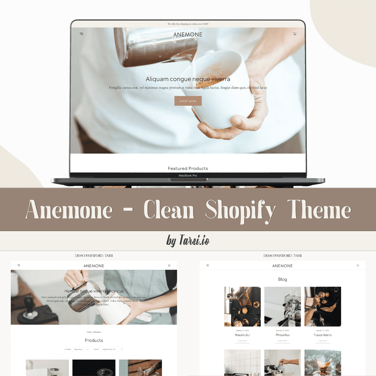 Anemone - Clean Shopify Theme cover.