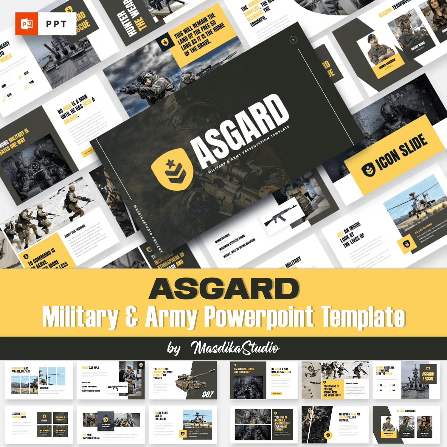 Asgard - Military and Army Powerpoint Template.