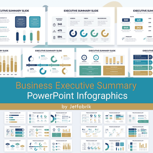 Business Executive Summary PowerPoint Infographics.