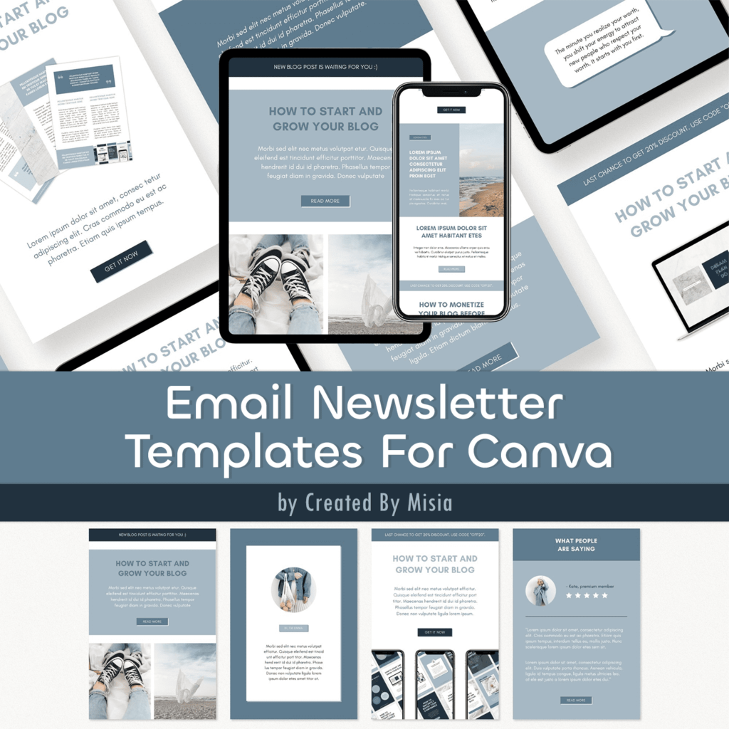 Email Newsletter Templates Canva MasterBundles