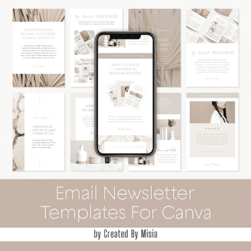 An image pack of stunning email newsletter design templates.