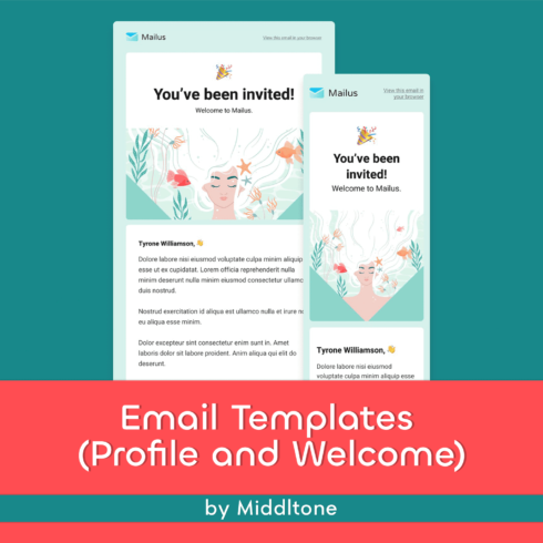 Images of irresistible email design template.