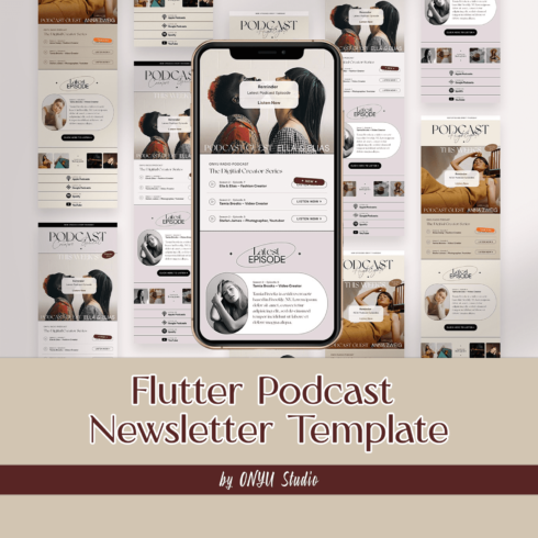An image pack of gorgeous newsletter design templates.