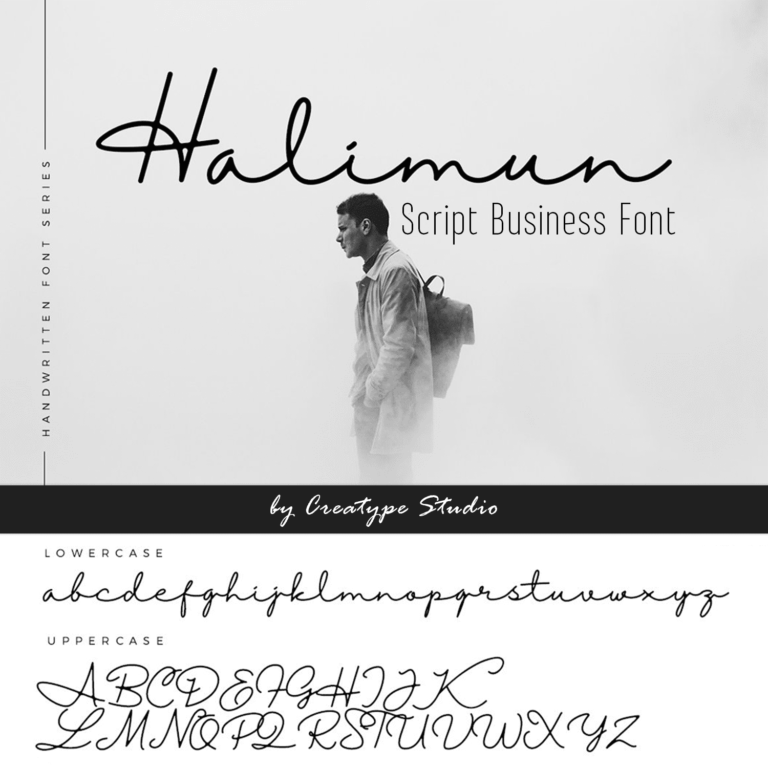 Halimun Script Business Font Masterbundles