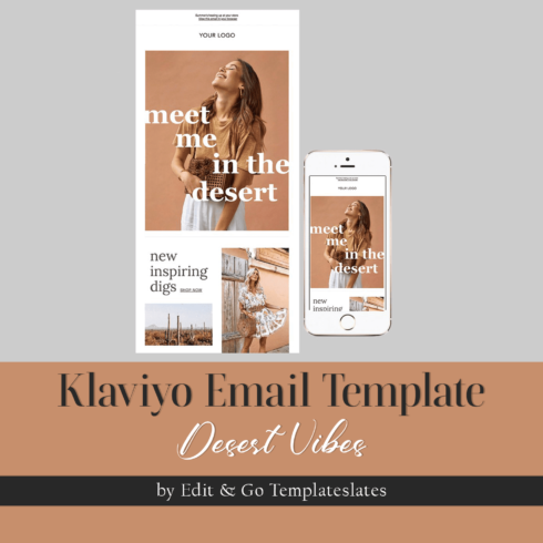 A bundle of images of a gorgeous email design template.