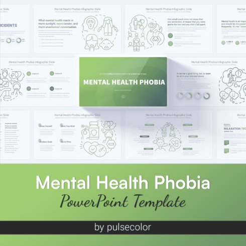 Mental Health Phobia - PowerPoint Template.