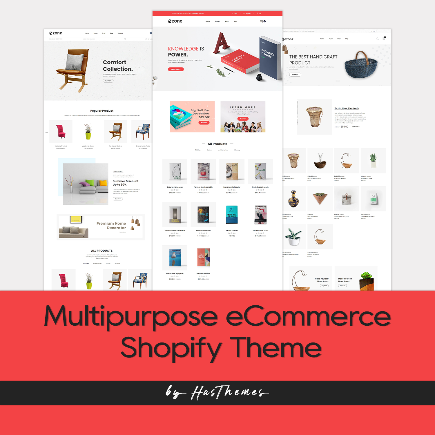 Multipurpose eCommerce Shopify Theme cover.