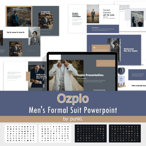 Ozpio : Men's Formal Suit Powerpoint.