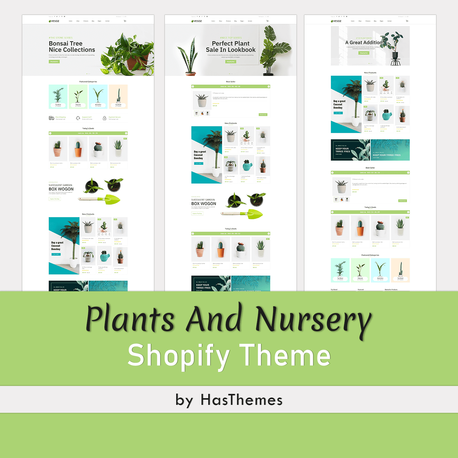 Plants And Nursery Shopify Theme cover.