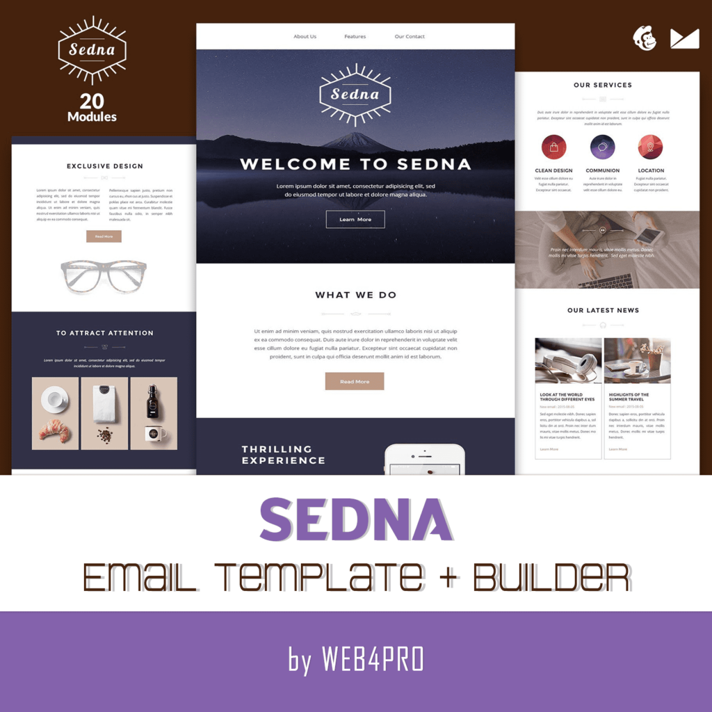 Lampa Email Template + Builder – MasterBundles