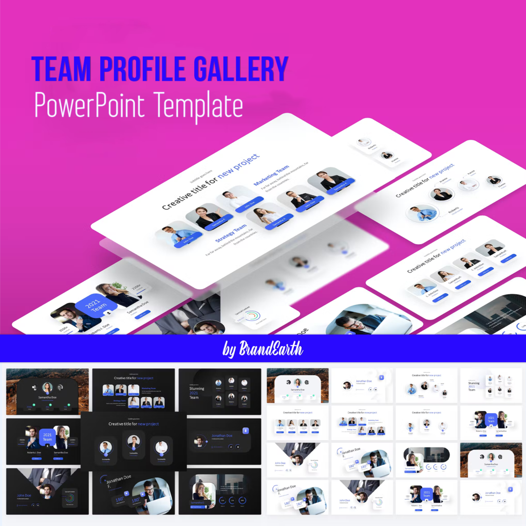 Profile Gallery Example Team Profile Gallery Powerpoint Template – MasterBundles