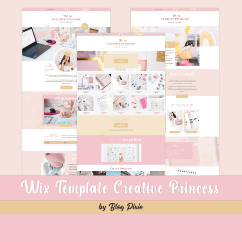 Wix Template Creative Princess - main image preview.