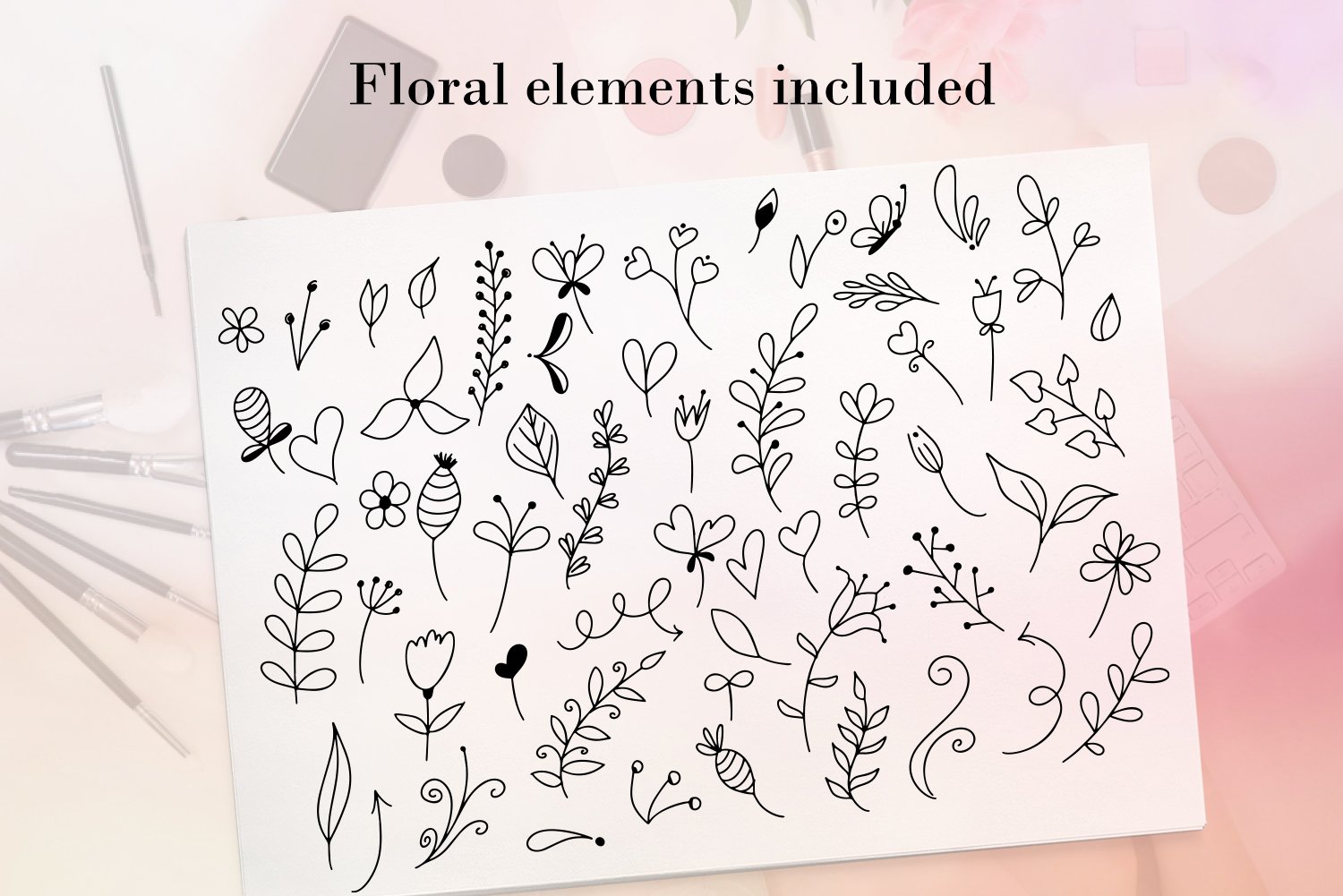 Floral elements for your wedding composition.