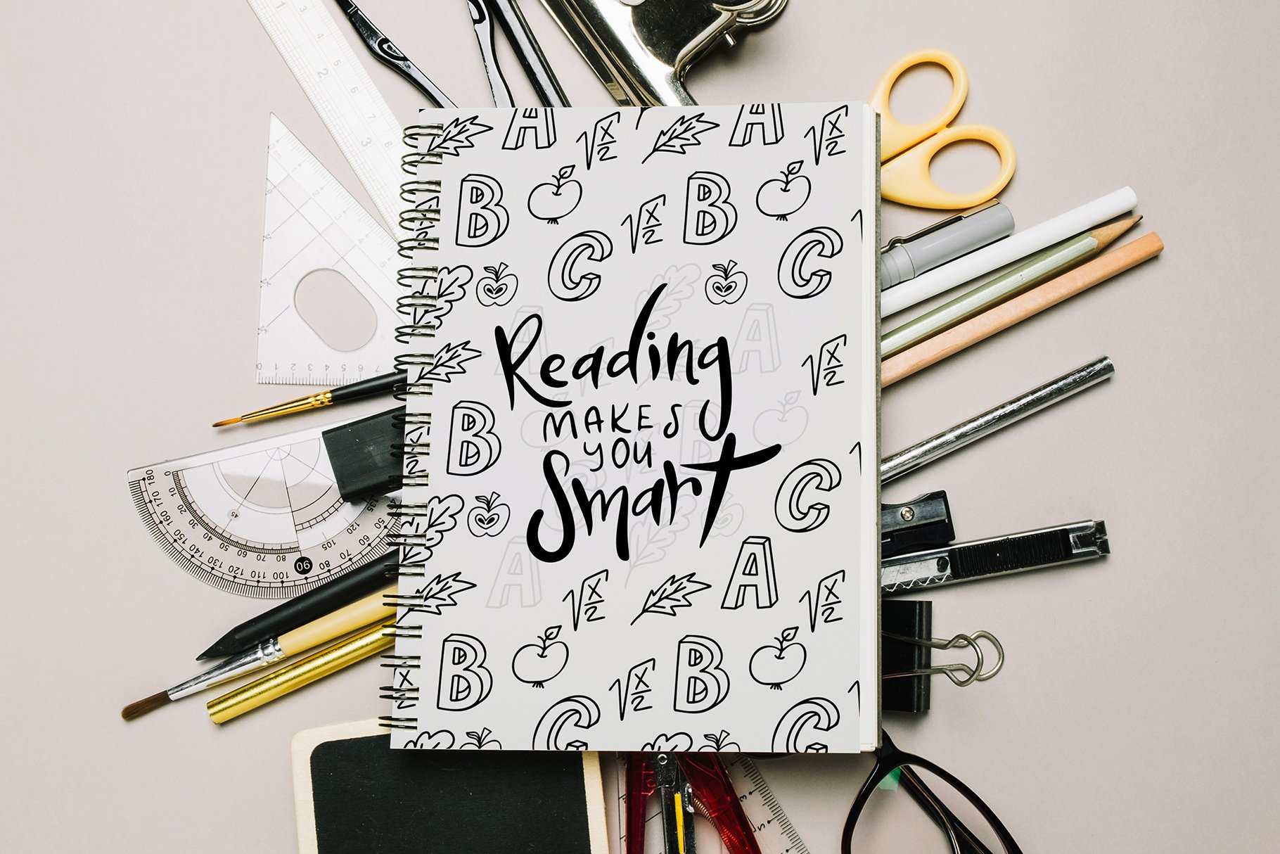 Interesting notebook design for your happy school day.