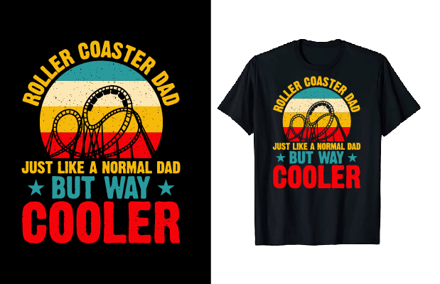 Retro T-shirt Theme Park Graphics Bundle preview image.