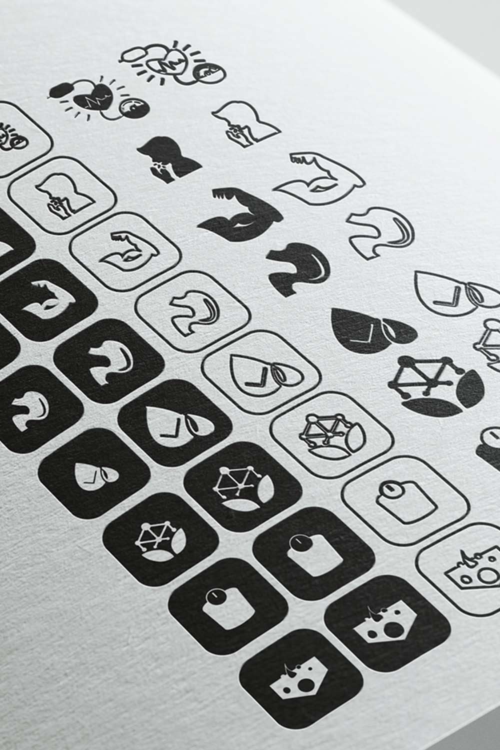35 Science and Health Icons Bundle pinterest image.