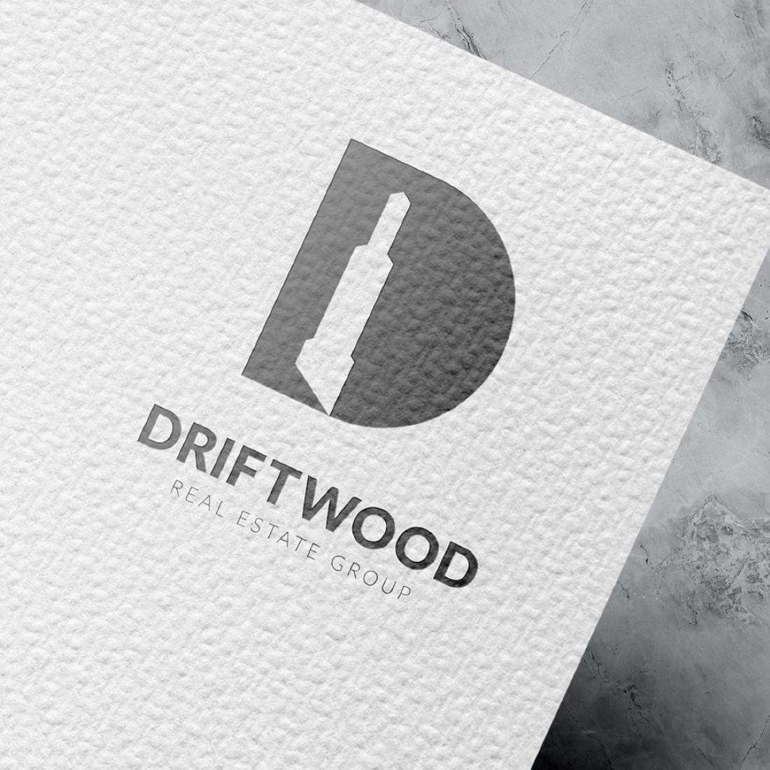 Real Estate Driftwood Template Logo preview image.