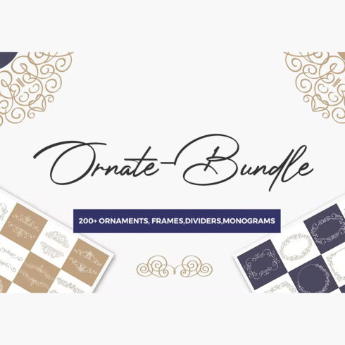 Ornate Branding and Logos Bundle cover image.