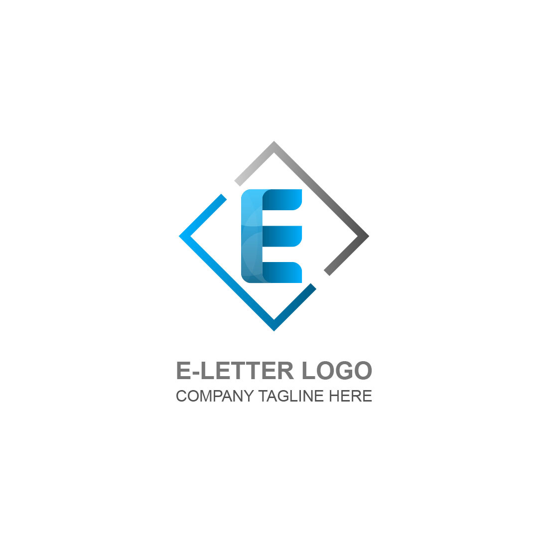 E Letter Logo main cover.