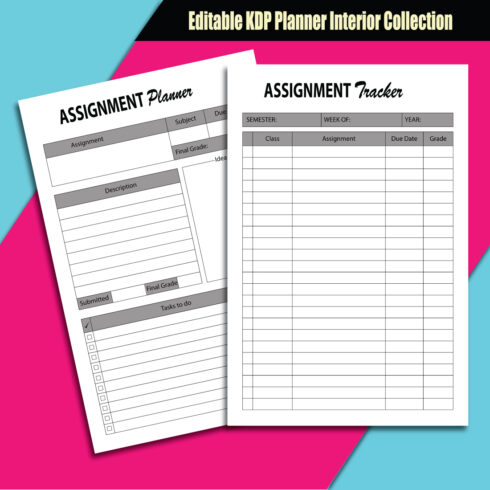 Editable KDP Planner Interior Collection