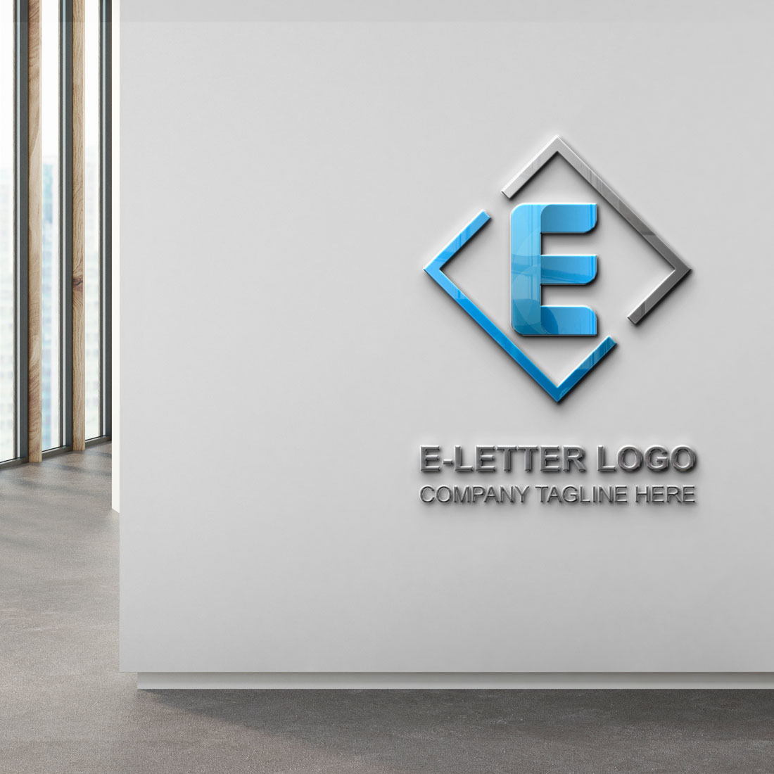 E Letter Logo preview.