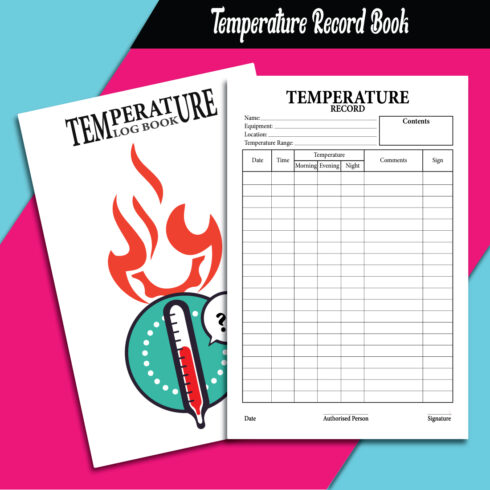 Temperature Log Book - KDP Interiors cover image.