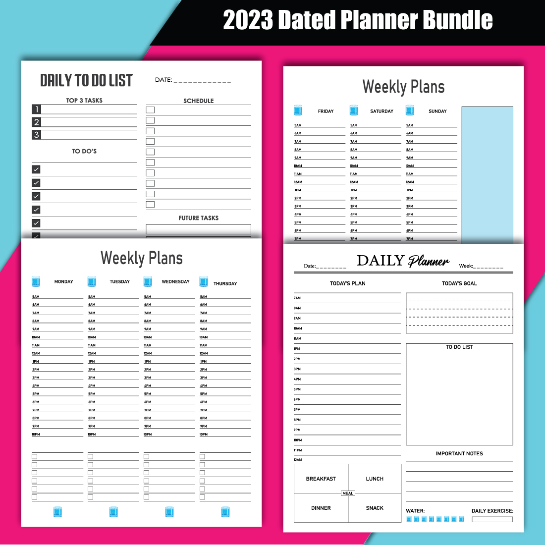 2023 Dated Planner Bundle preview image.