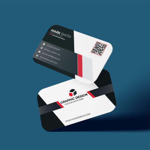 Image with double sided gorgeous business card template.