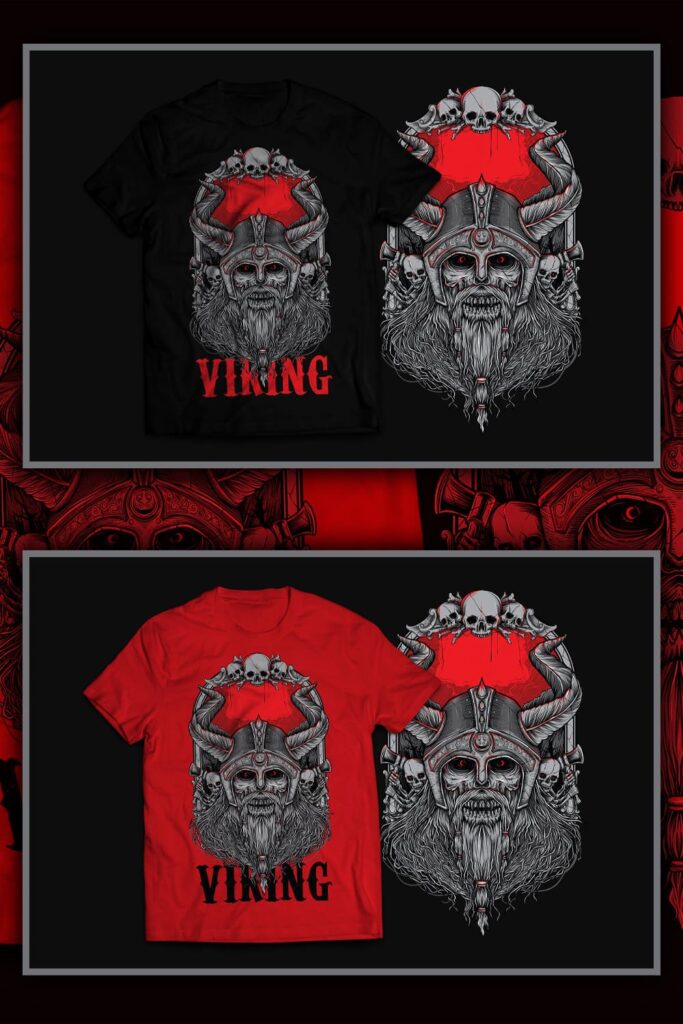 Viking Design T-Shirt – MasterBundles