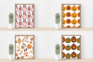 12 Halloween Pumpkin Printable Patterns – MasterBundles