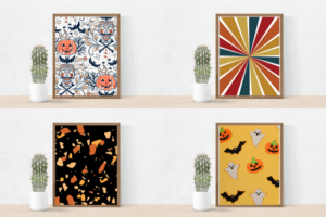 12 Retro Halloween Digital Paper Pattern – MasterBundles