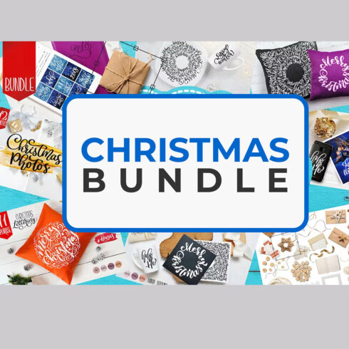 Christmas Clipart Collections Bundle cover image.