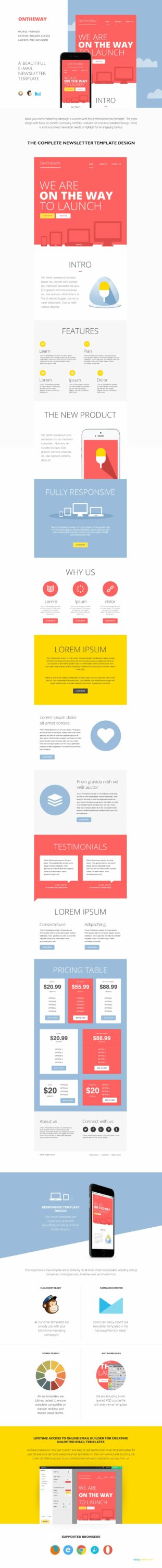 Image of adorable email design template.