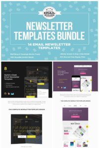 14 email templates pack – masterbundles Images High... 14 Email Newsletter Templates Bundle – MasterBundles