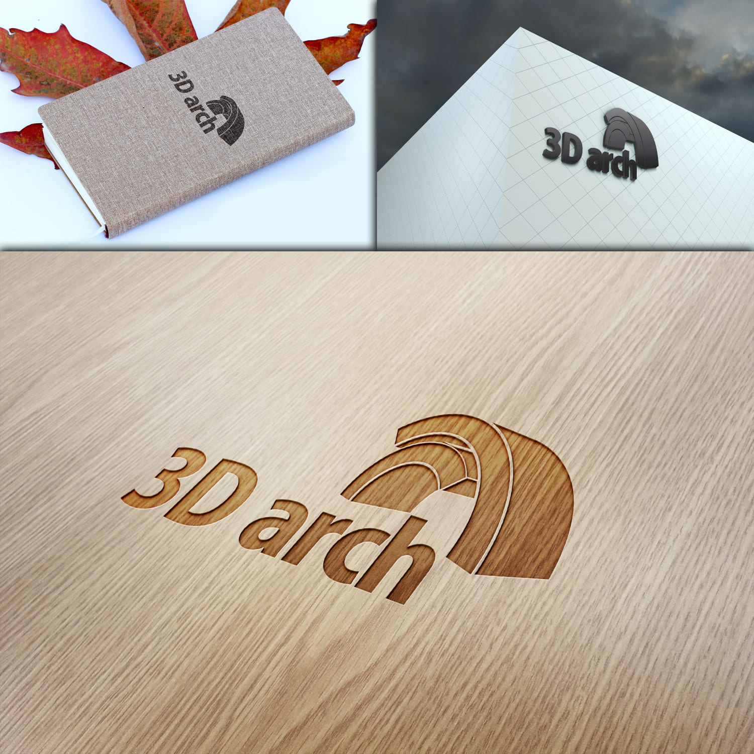 3D Arch Logo Design Template Created By shahsoft.