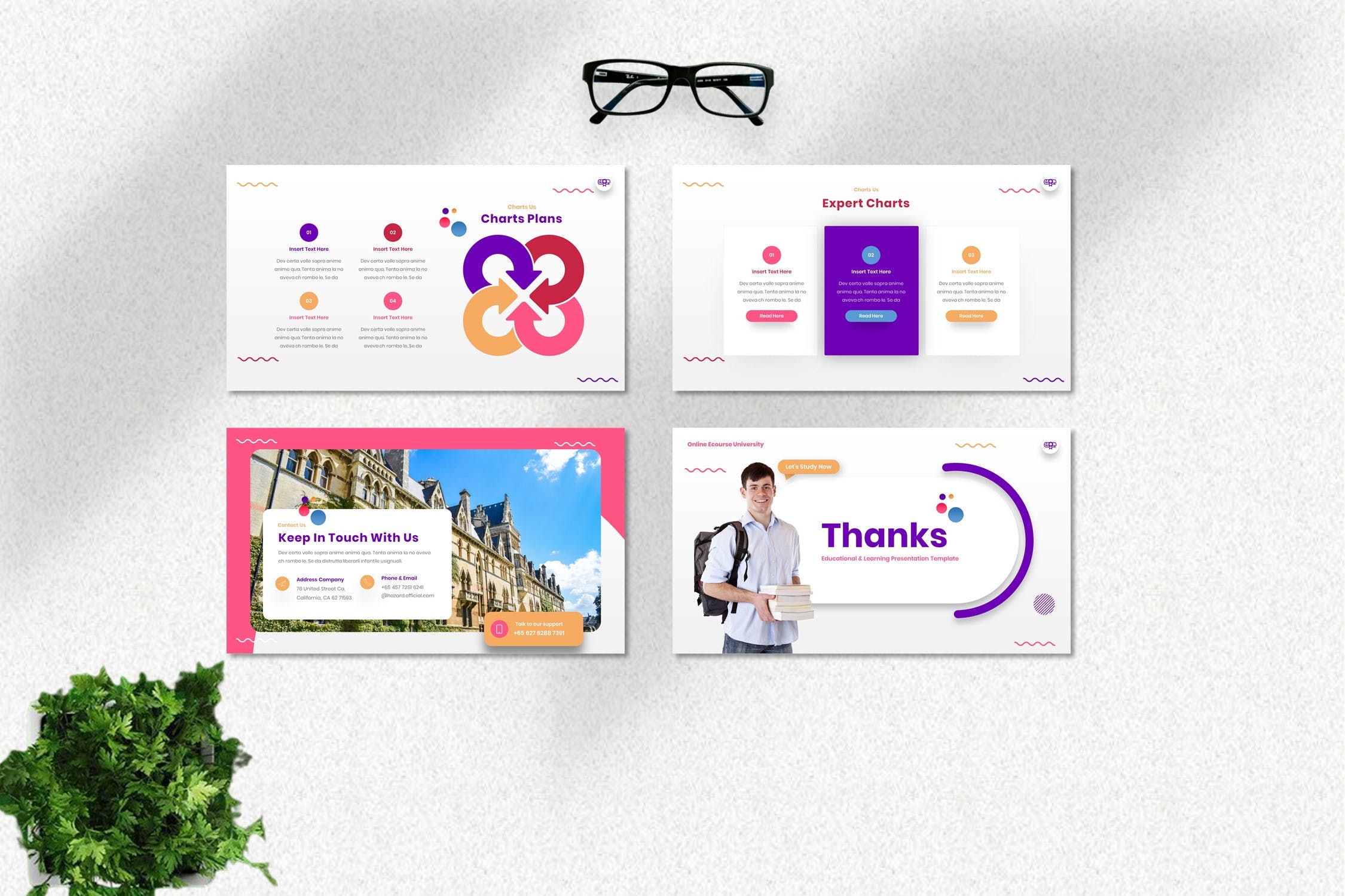 Hazard University Powerpoint Template is a mobile friendly and an adaptive template.