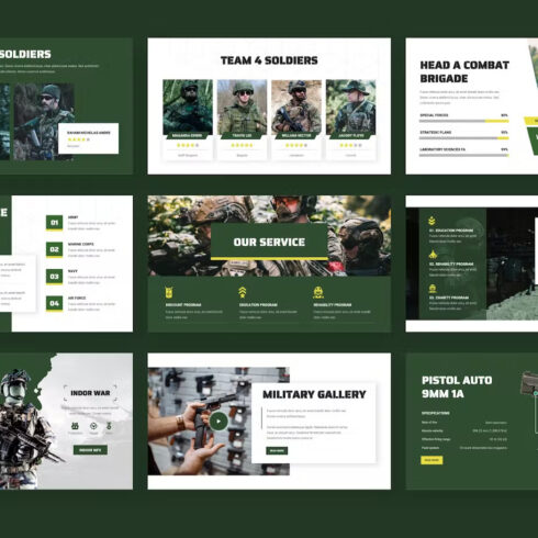 Armory - Military Education PowerPoint Template | MasterBundles