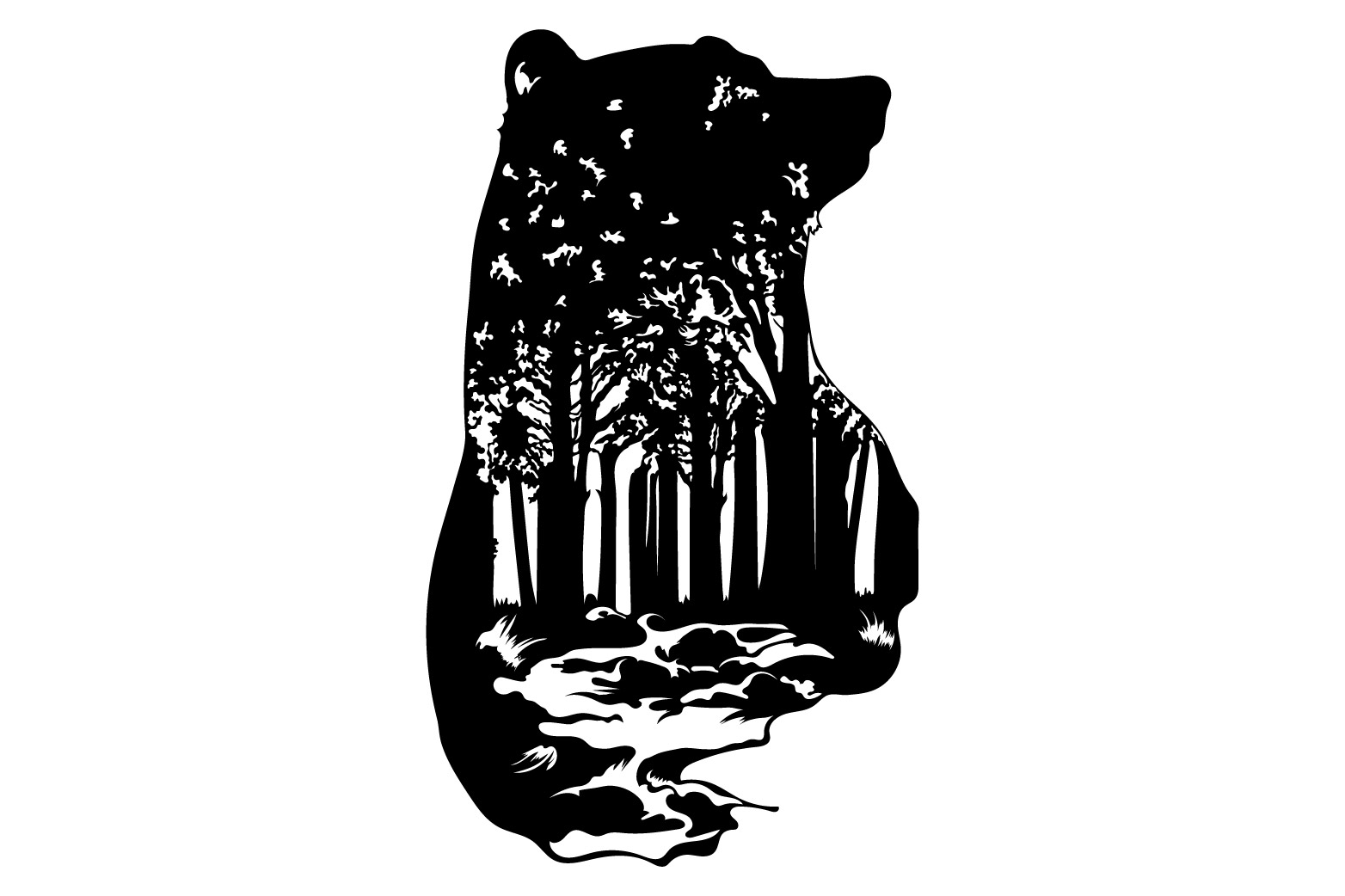Bear SVG preview image.