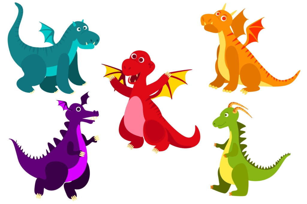 Dragon Clipart Set - MasterBundles