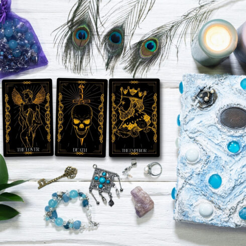 Tarot Cards - Editable Vector - 5 Designs - Gold & Black | MasterBundles