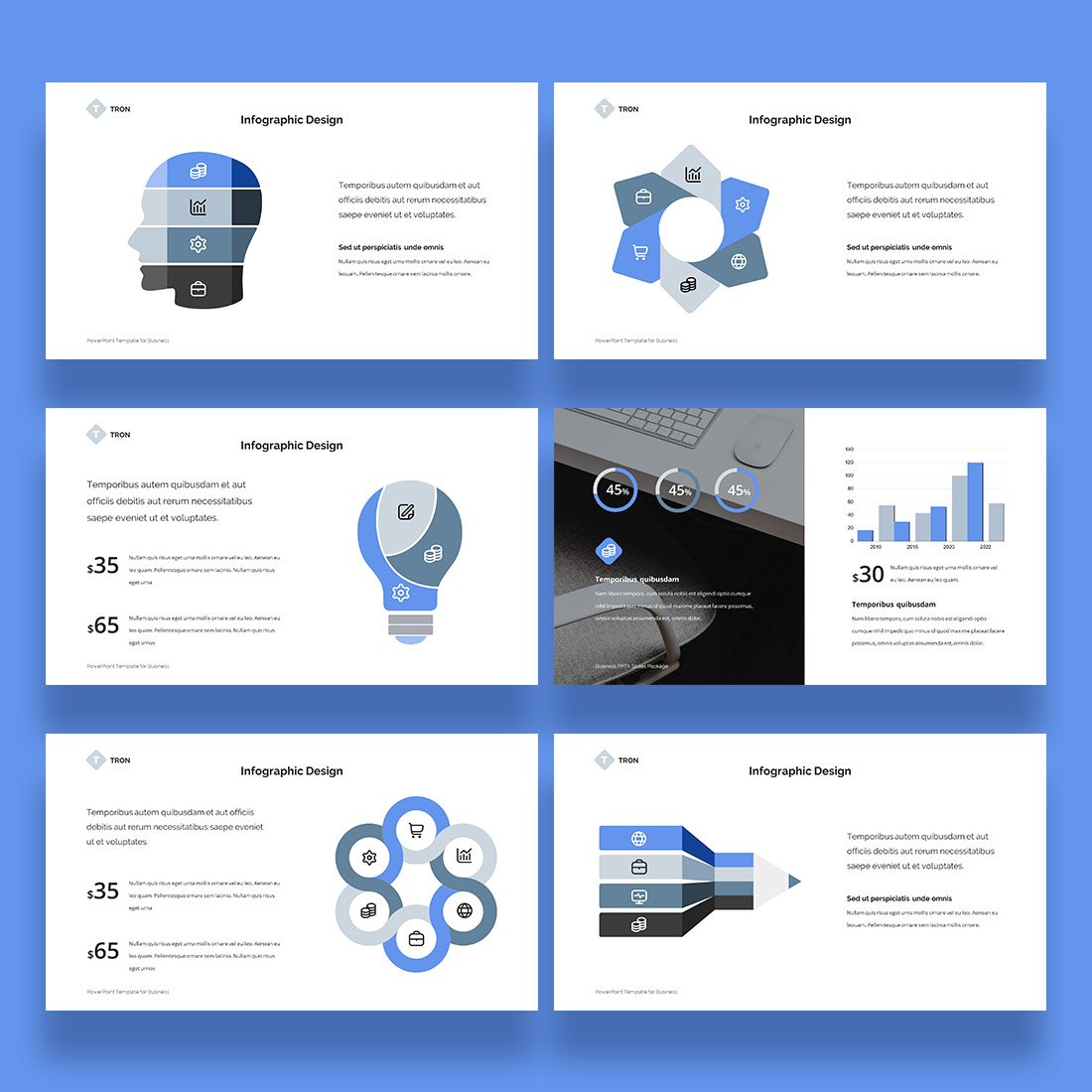 TRON - PowerPoint Presentation for Business pages.