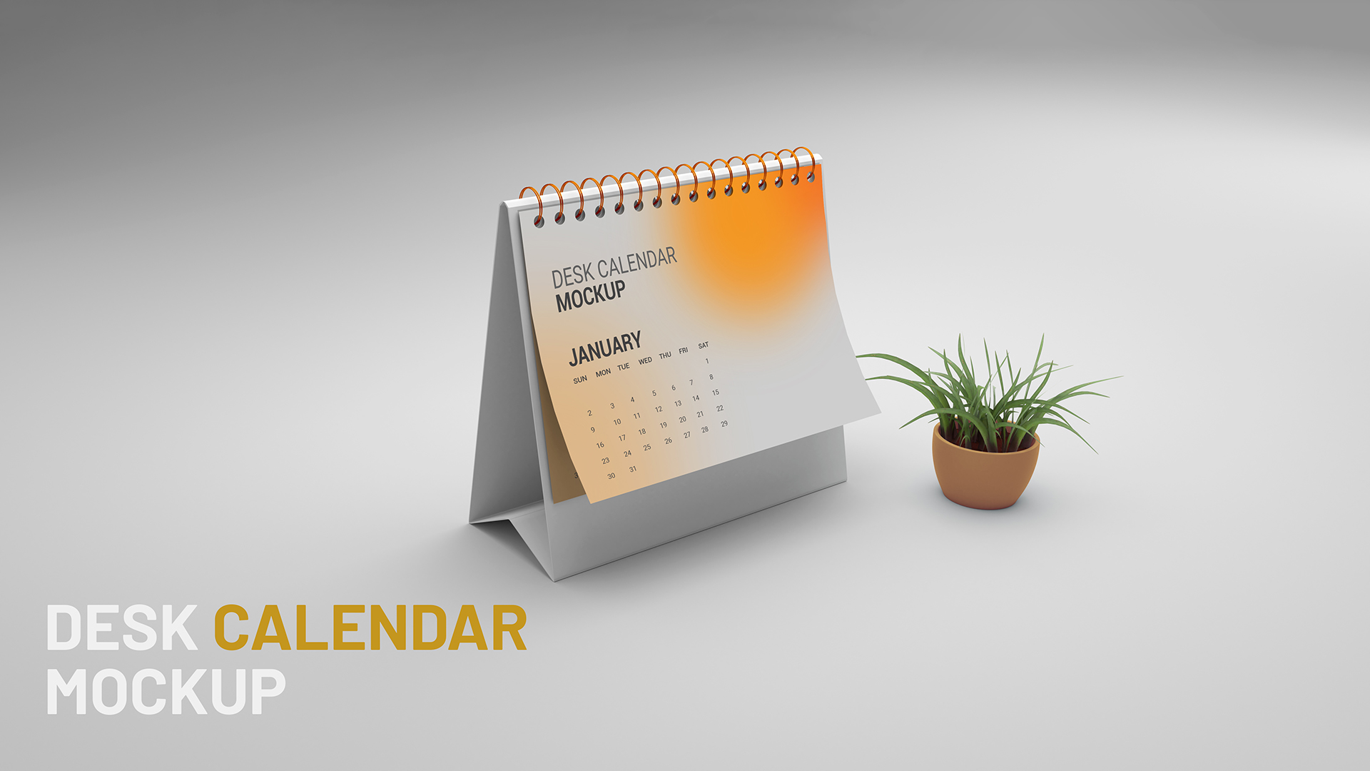 7 Desk Calendar PSD Mockup, awesome realistic.