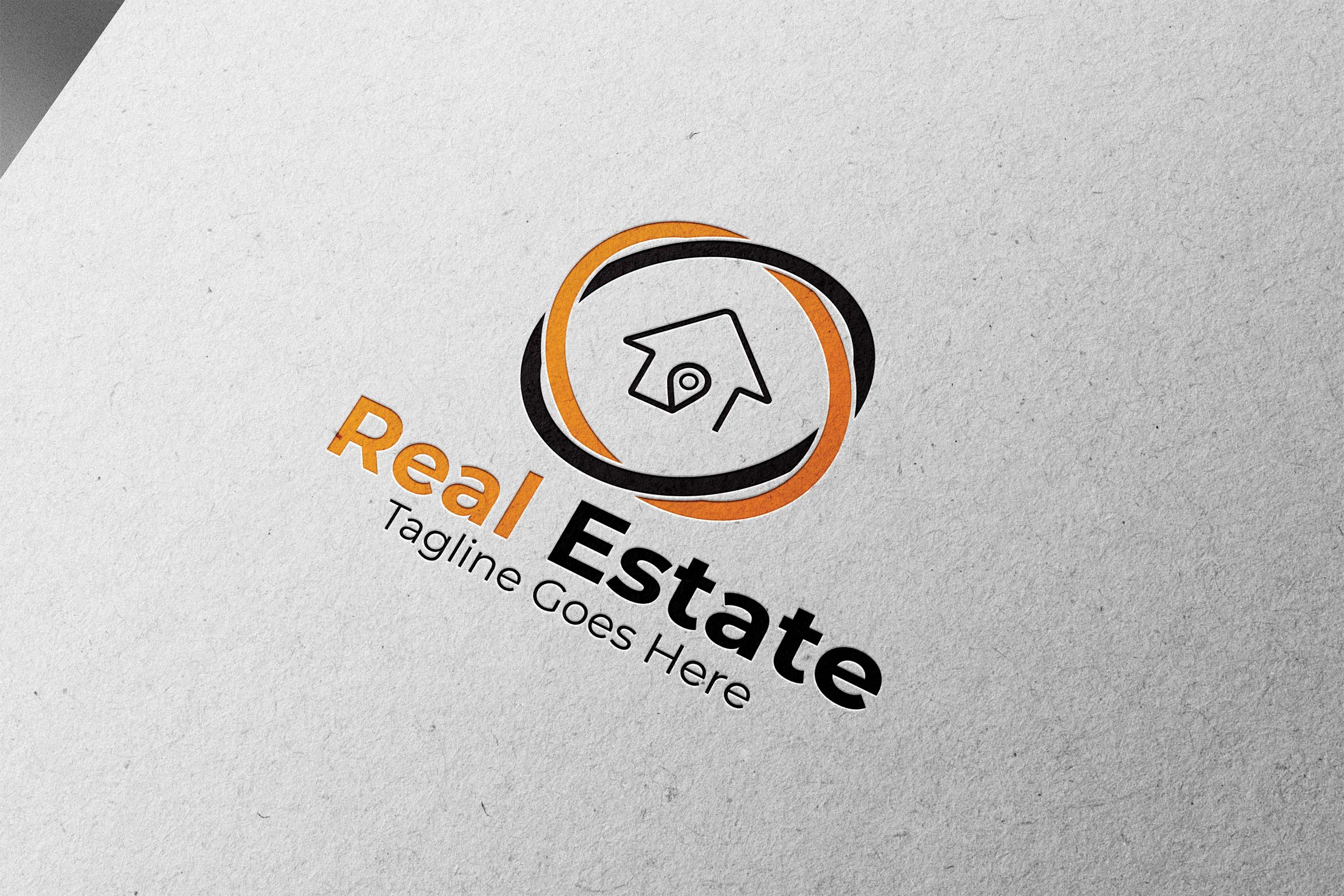 Logo Real Estate Orange Pack preview image.
