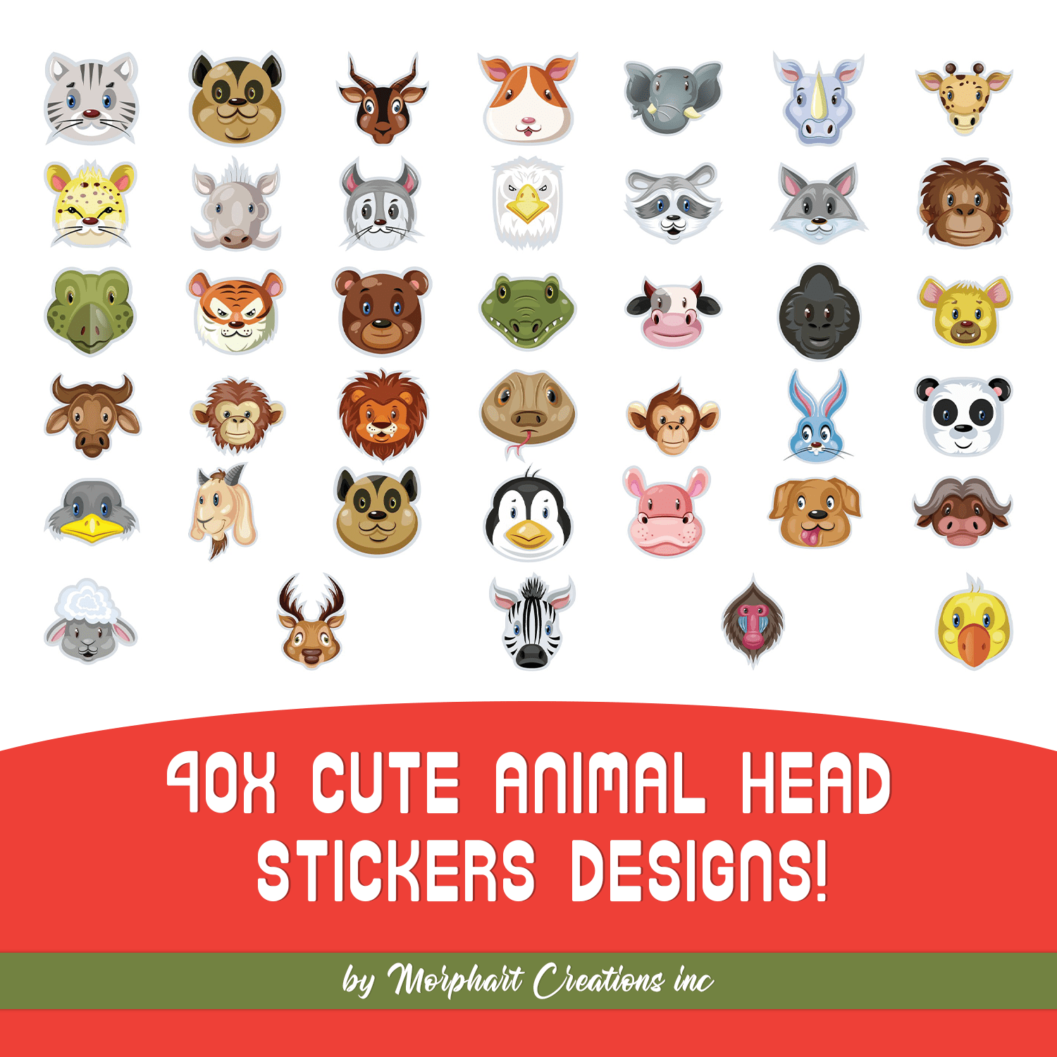 Bundle of cute animal images.