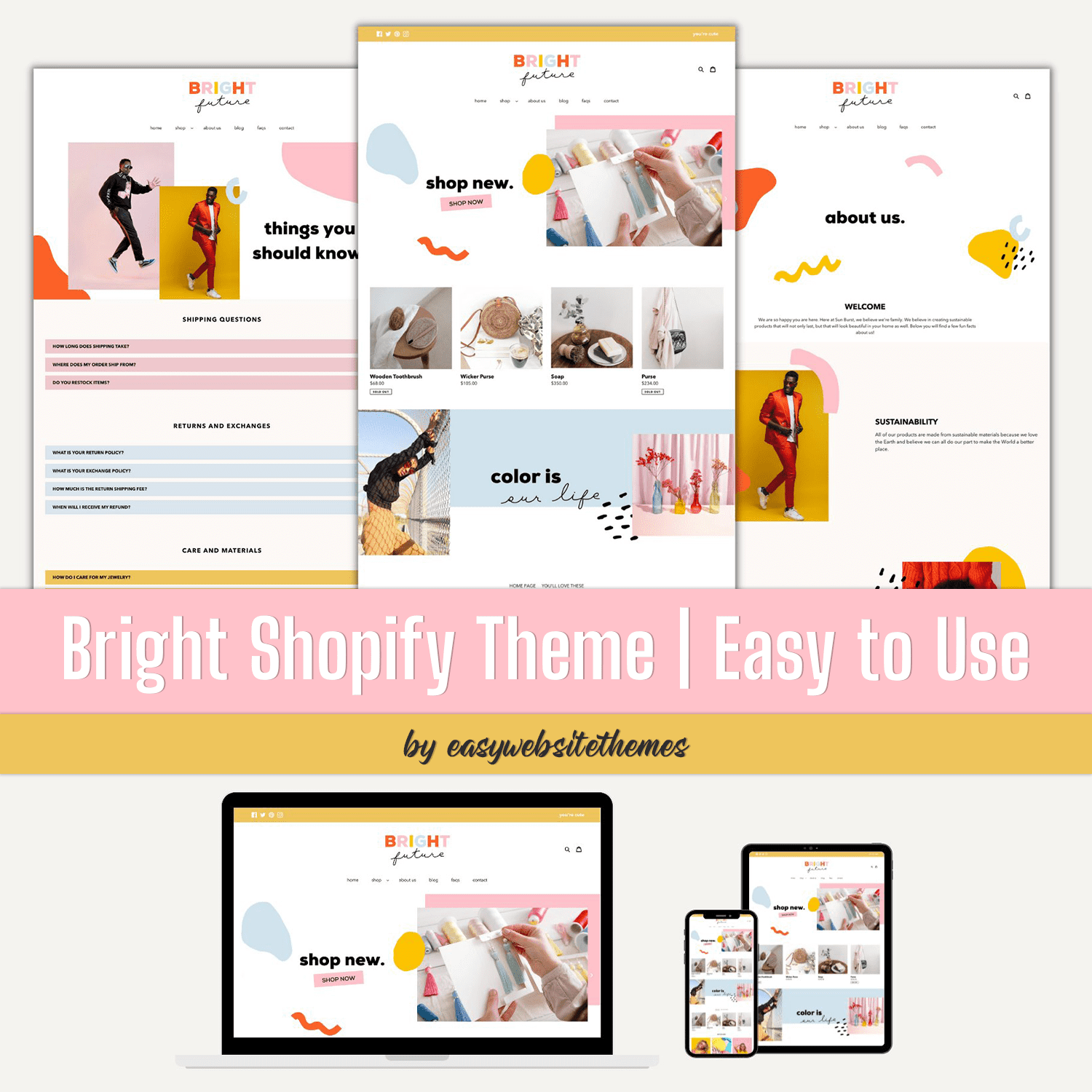 Bright Shopify Theme | Easy to Use.