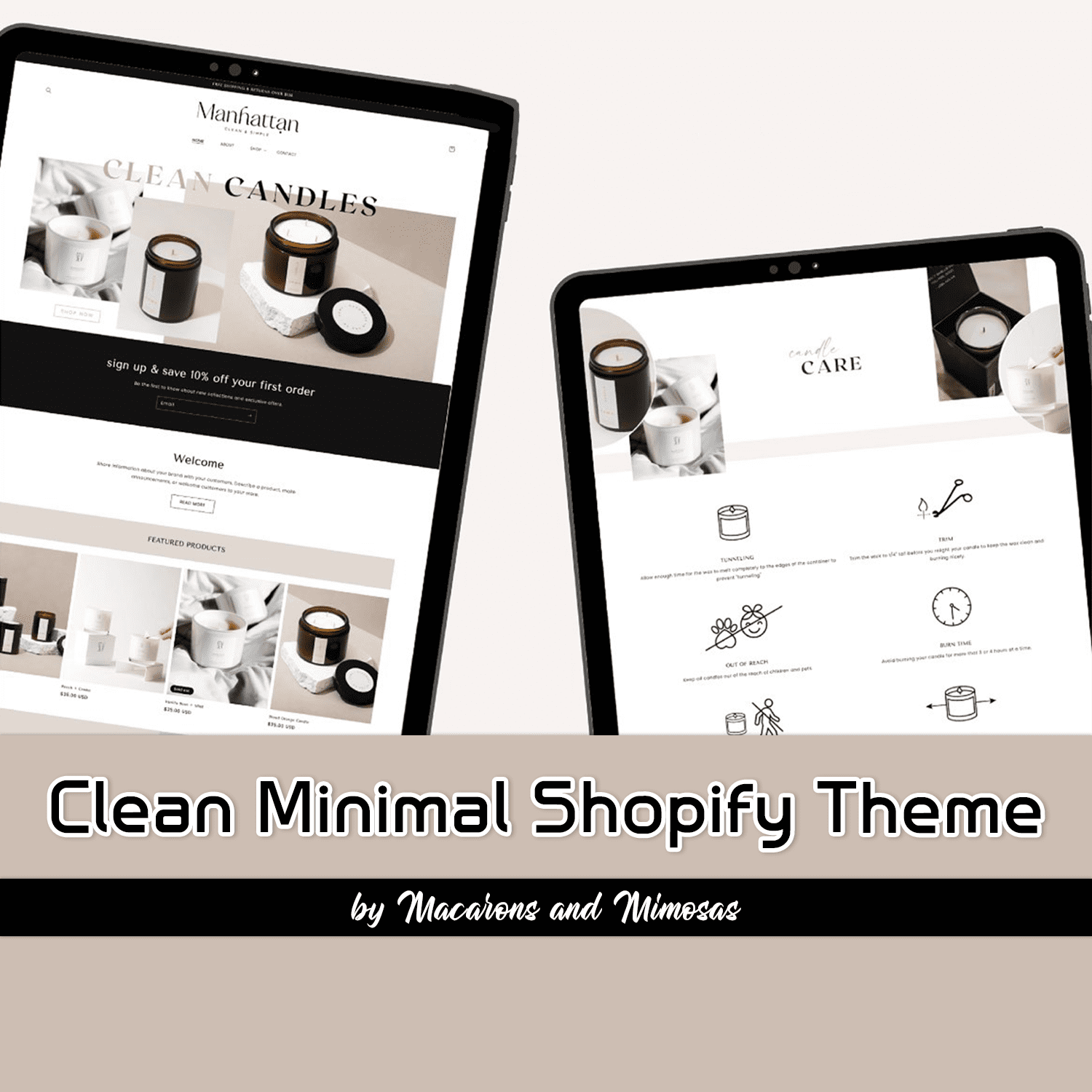Clean Minimal Shopify Theme.