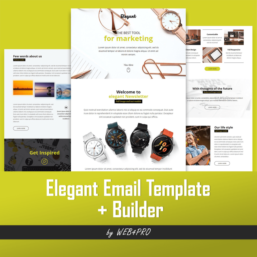 Elegant Email Template + Builder MasterBundles