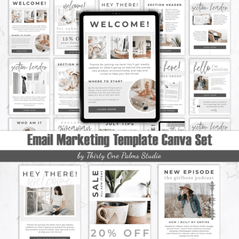 250+ premium email templates | easy to edit in canva... Email Marketing Template Canva Set – MasterBundles