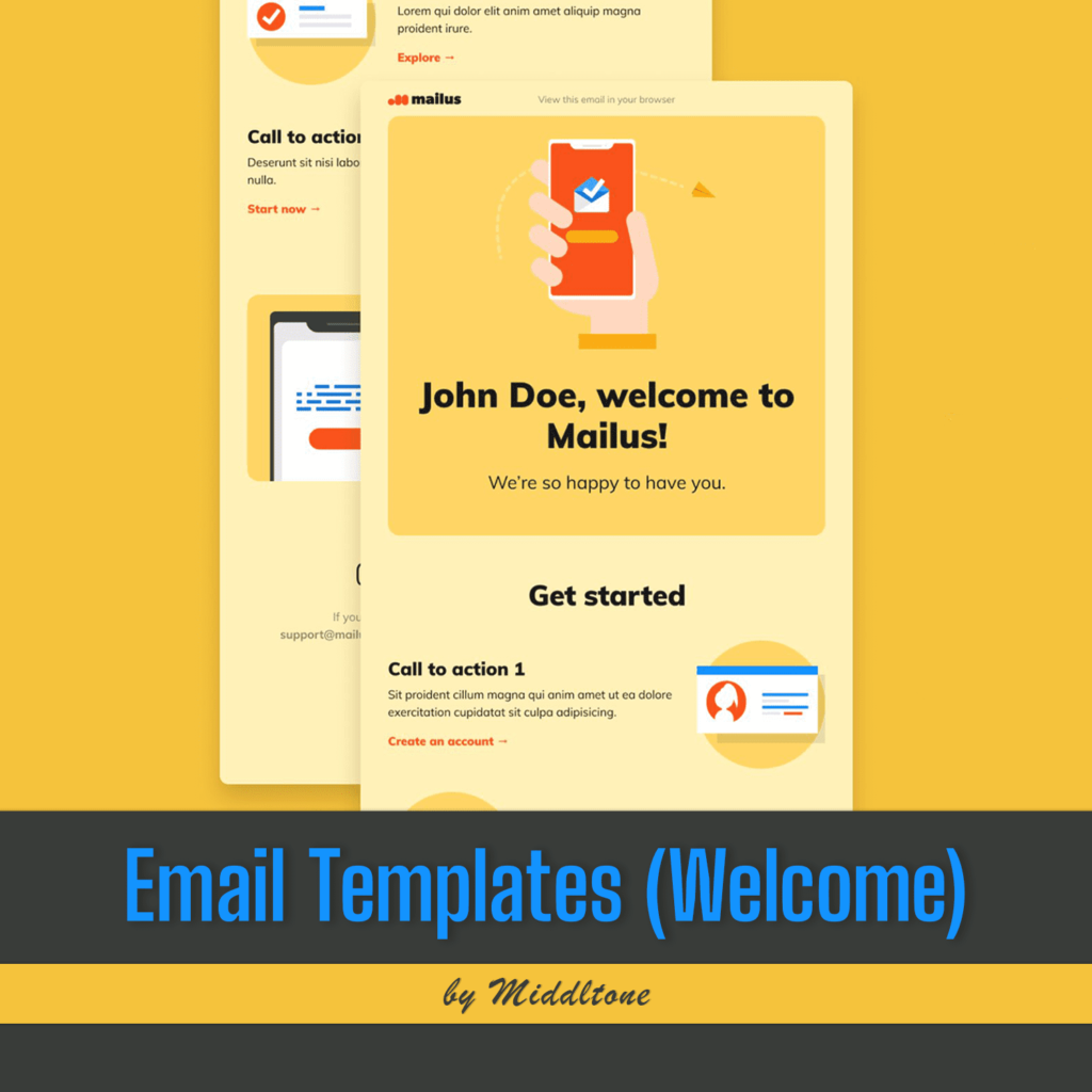 Welcome Email Templates – MasterBundles