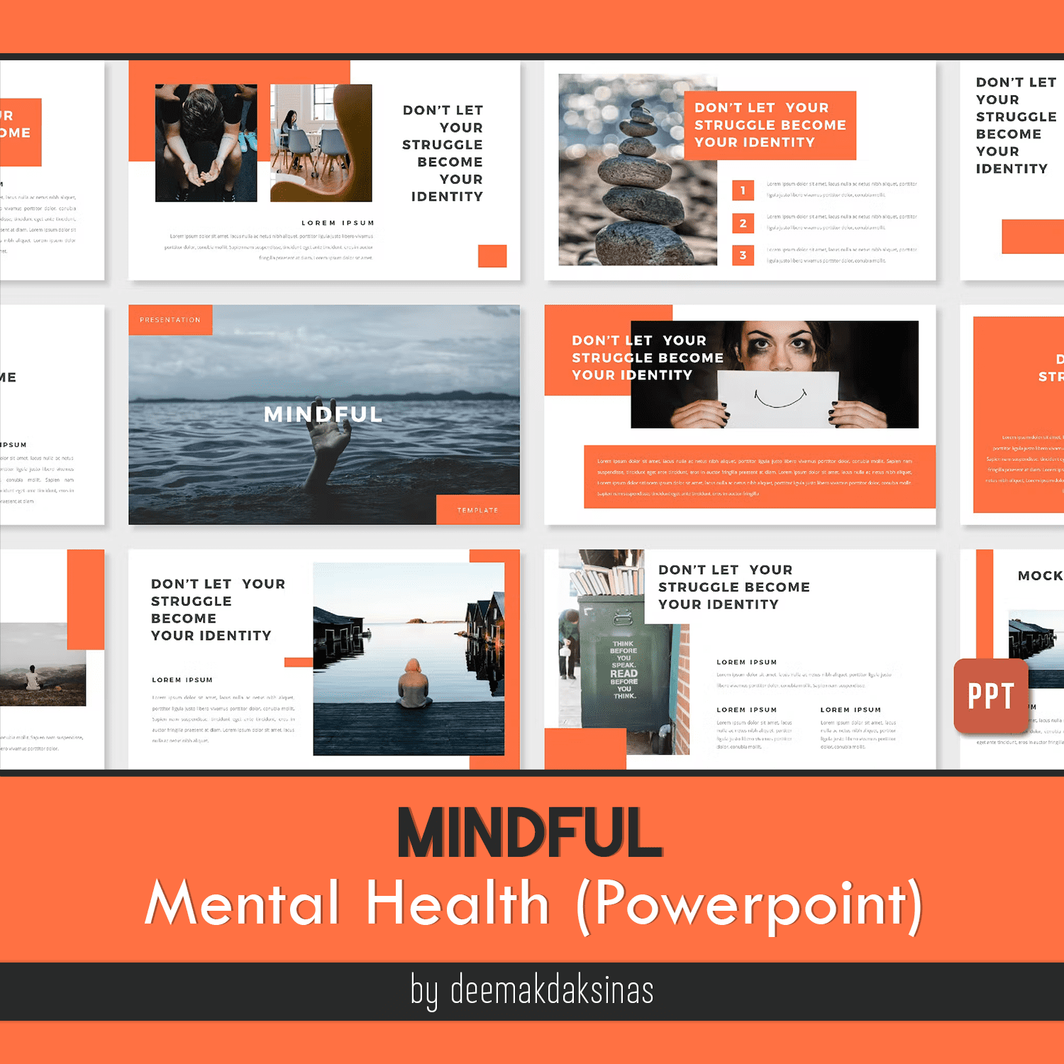 Mindful - Mental Health (Powerpoint) Cover.